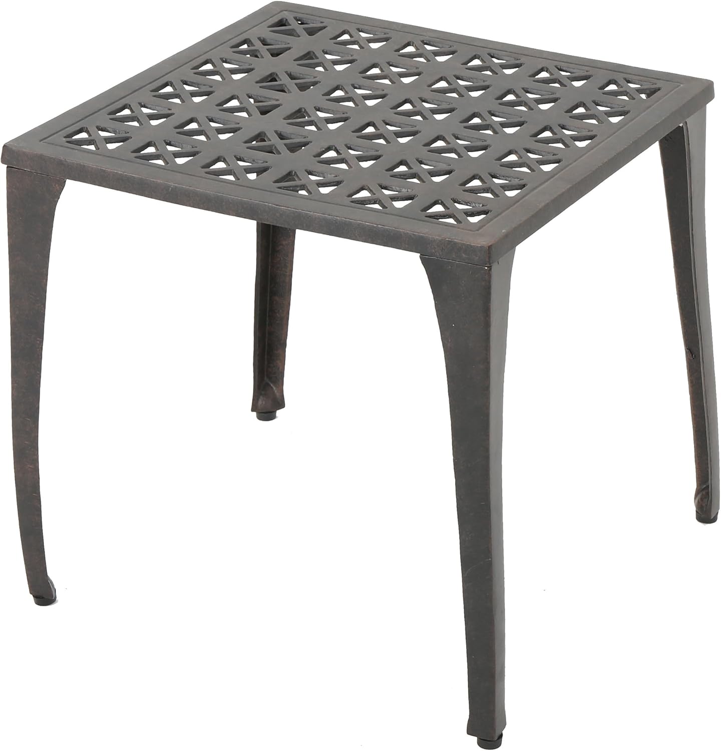 Bronze Finished Cast Aluminum Side Table M5990