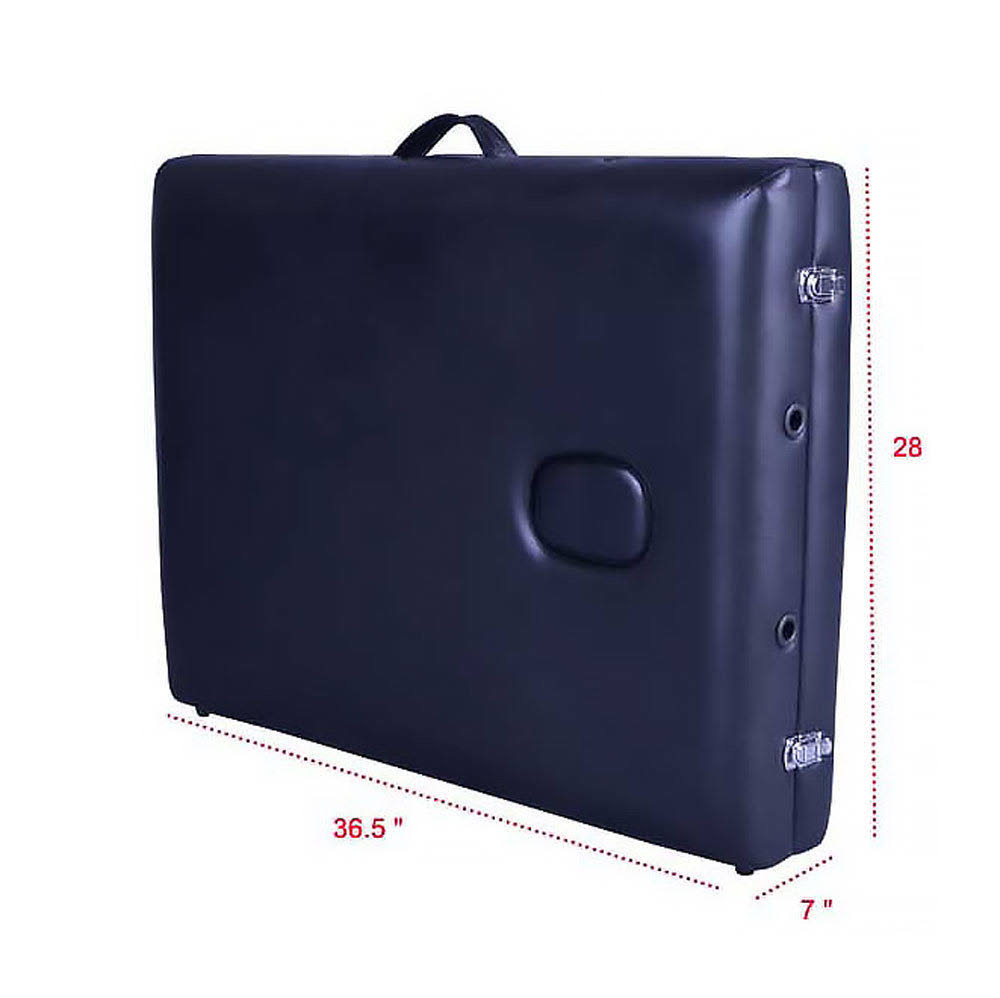 Black Portable Massage Table with Carry Case S632