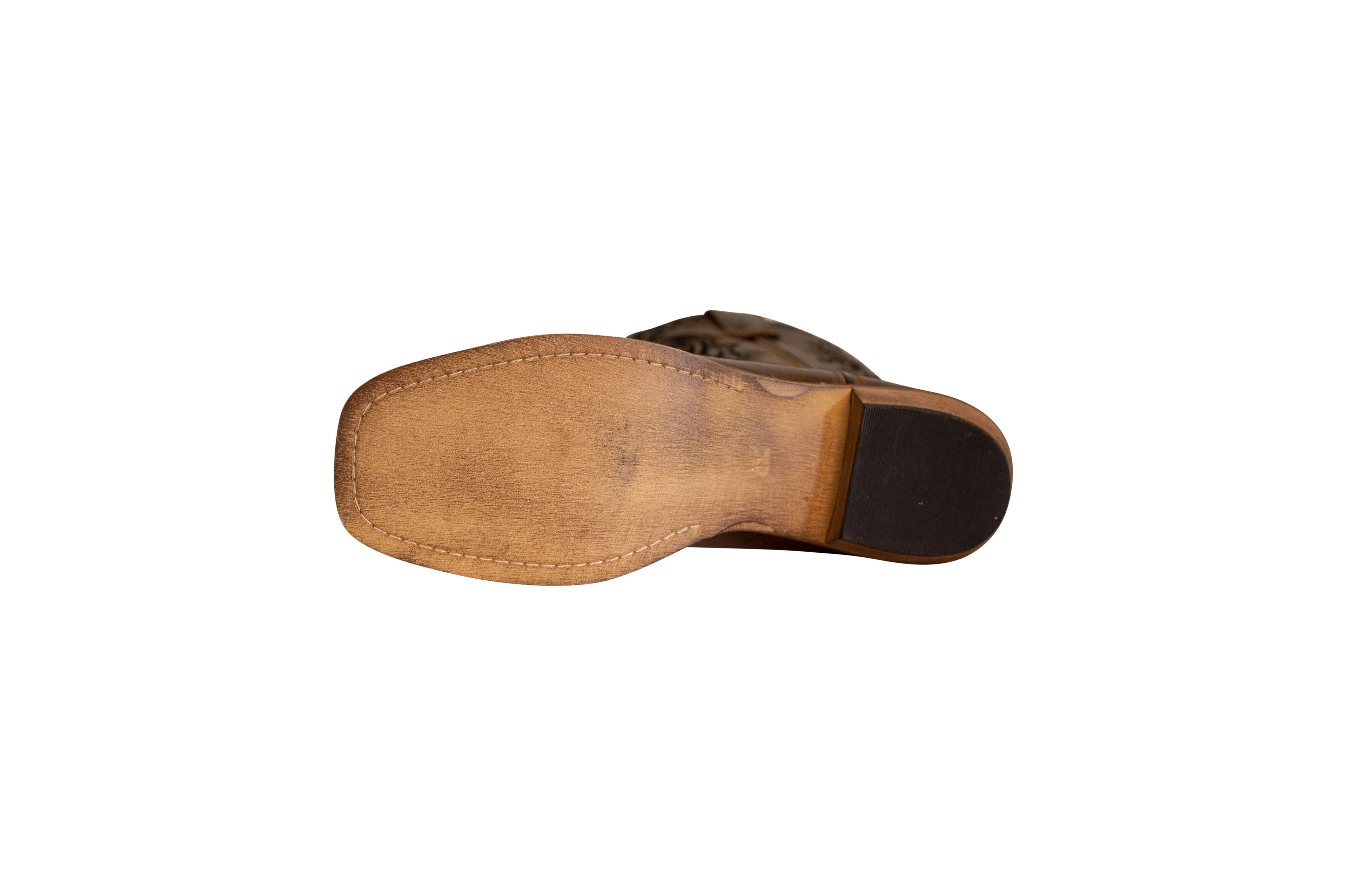 Brown Wide Square Toe Western Boot I911