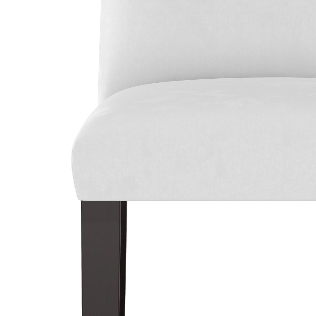 White Velvet Counter Height Barstool H460936