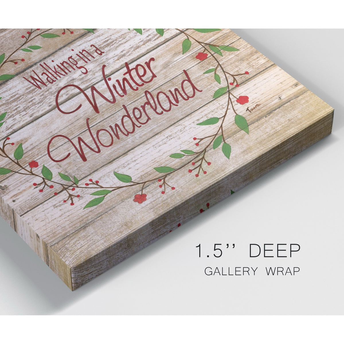 Winter Wonderland Wreath Gallery Wrapped Canvas 10x10 X724