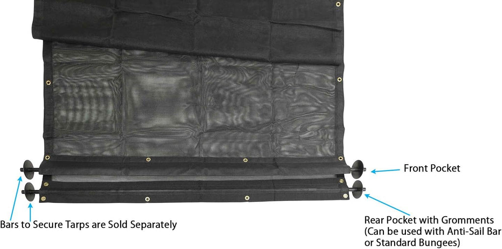 6' x 14' Vinyl Coated Mesh Tarps Pack of 2 N293