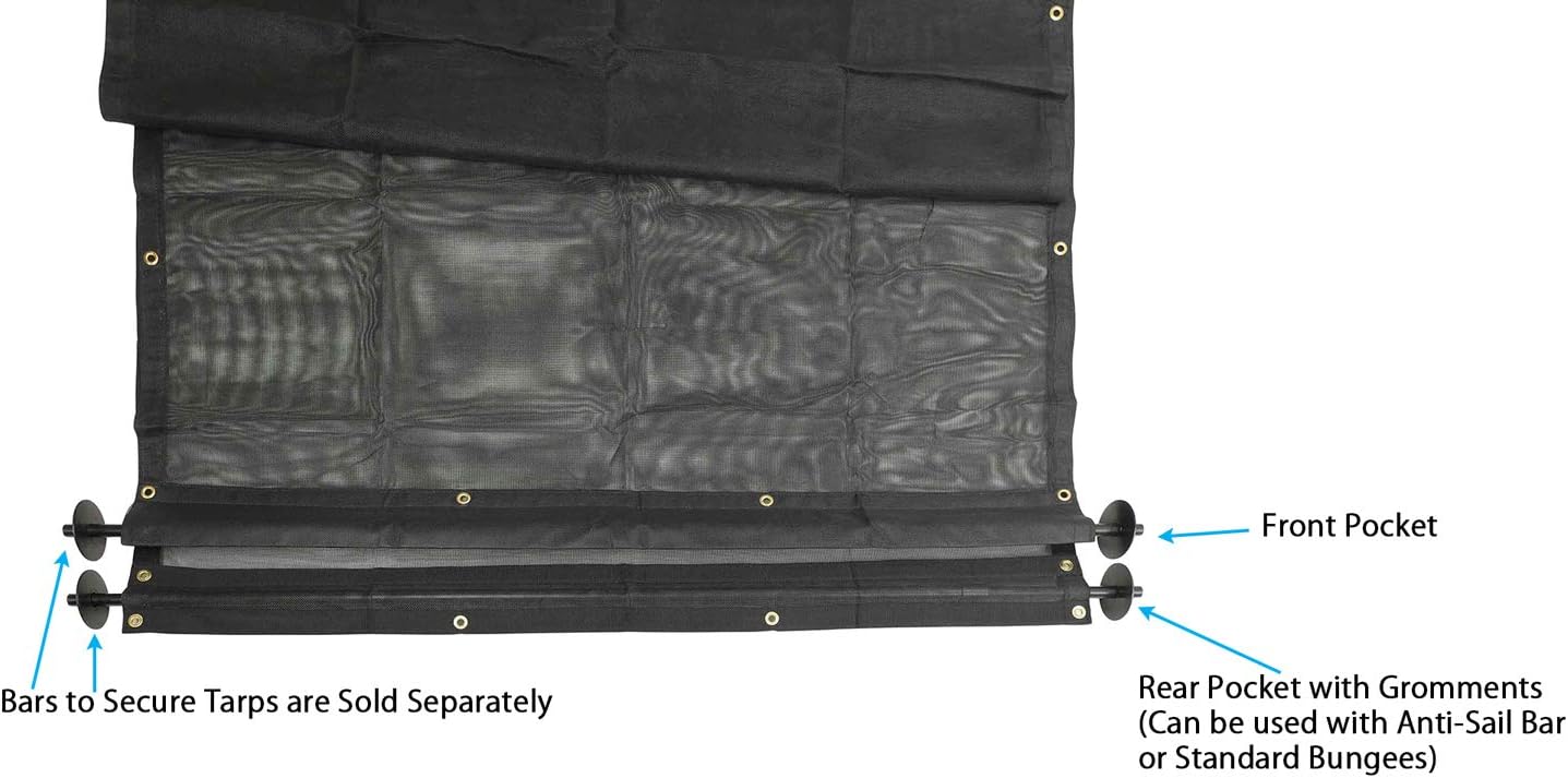 6' x 14' Vinyl Coated Mesh Tarps Pack of 2 N293