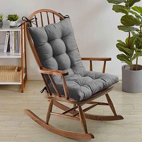 Sage Rocking Chair Cushion Set of Upper and Lower with Ties F88407