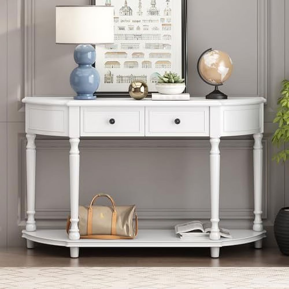 Navy Blue 3 Drawer Wood Console Table X998206