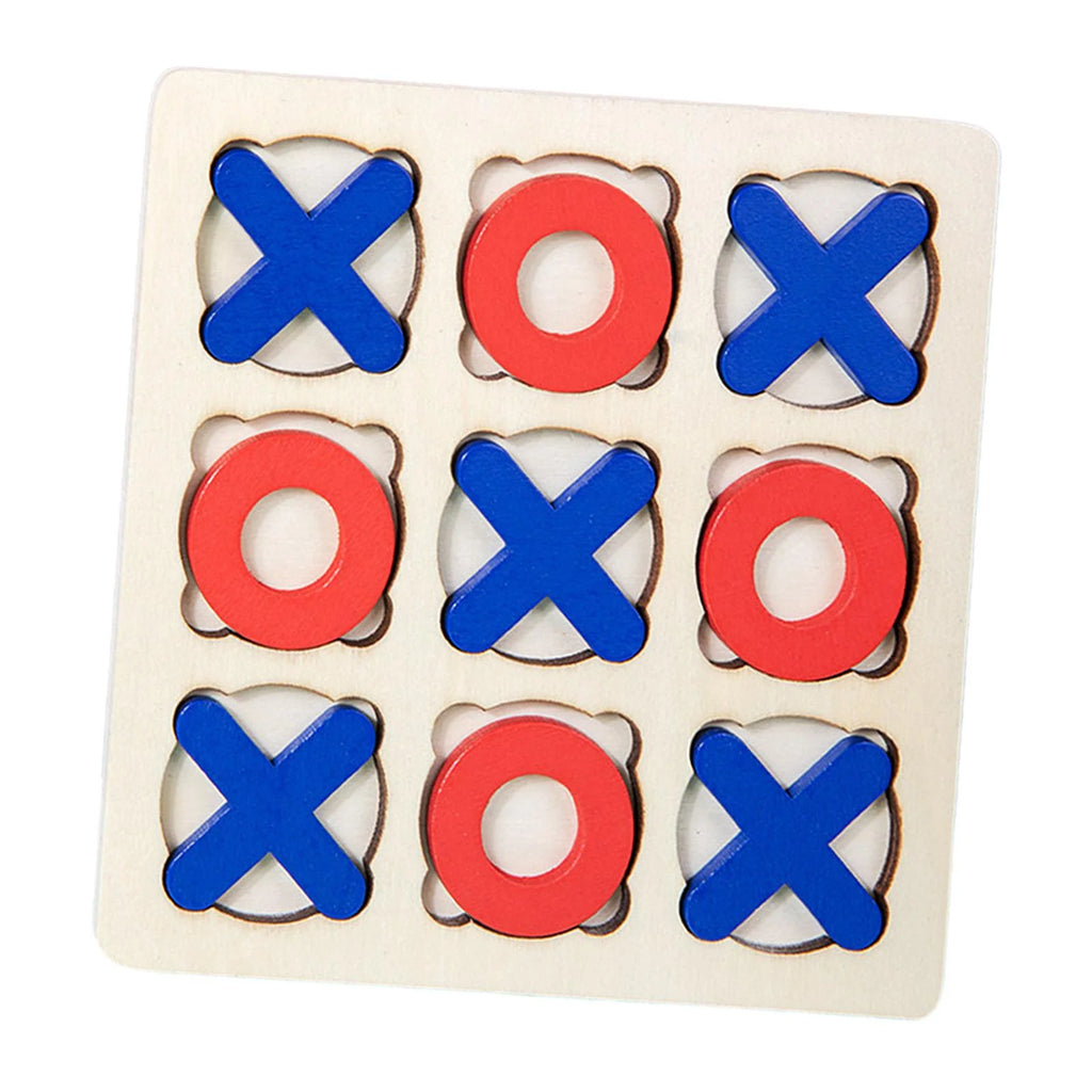 Tic Tac Toe Board Game 14.7x14.7cm Table Toy R7863