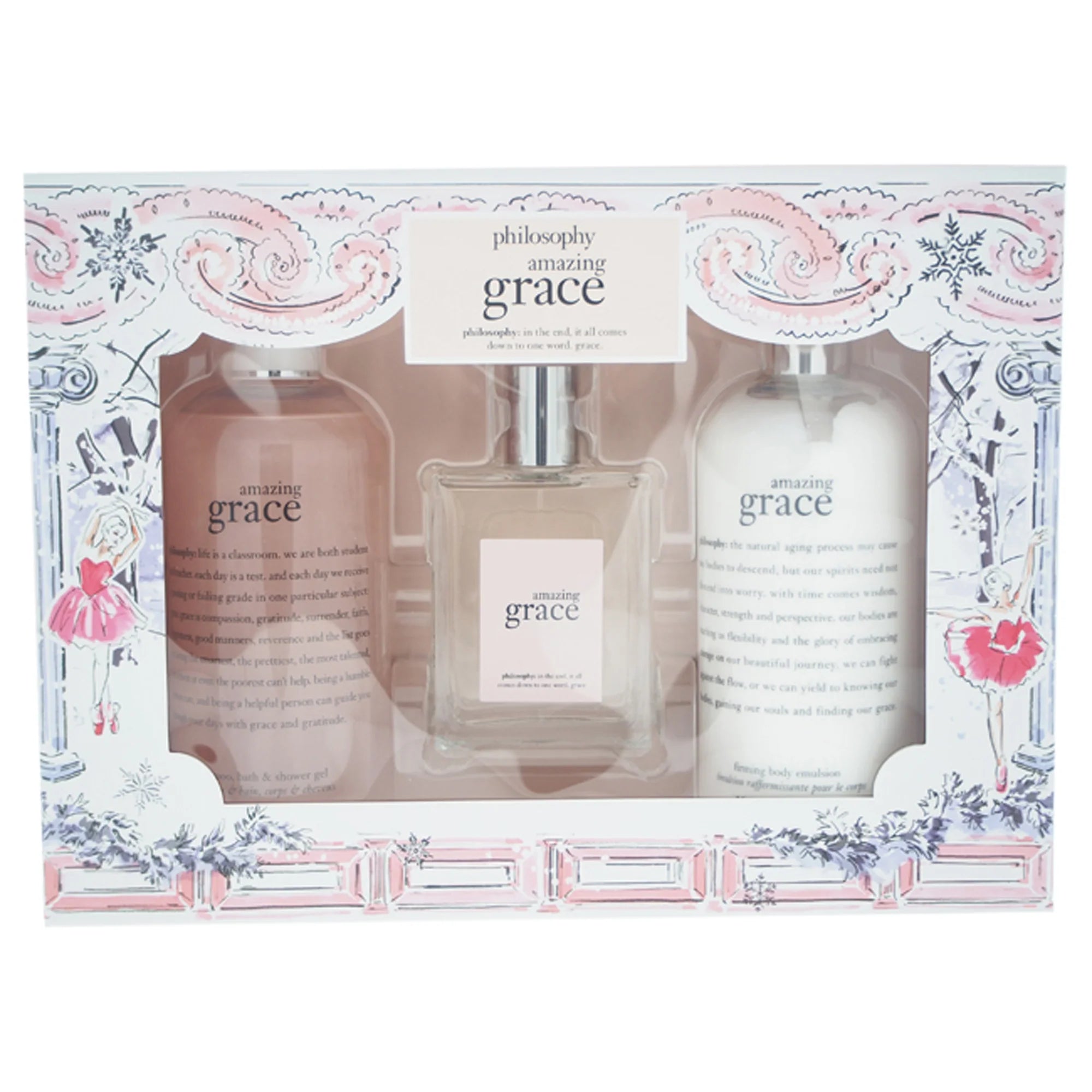 3 Pc Gift Set 4oz EDT Spray, 16oz Shampoo Bath & Shower Gel, 16oz Firming Body Emulsion X869