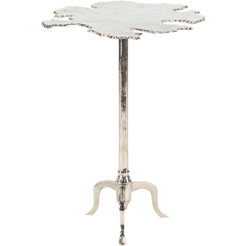 Silver Aluminum Accent Table Y875
