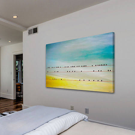 Birds Hangin Print on Canvas - 30 x 45 L355654