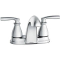 Chrome Centerset Bathroom Faucet with Pop-Up Drain Assembly Double Handle X803