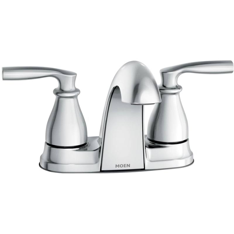 Chrome Centerset Bathroom Faucet with Pop-Up Drain Assembly Double Handle X803