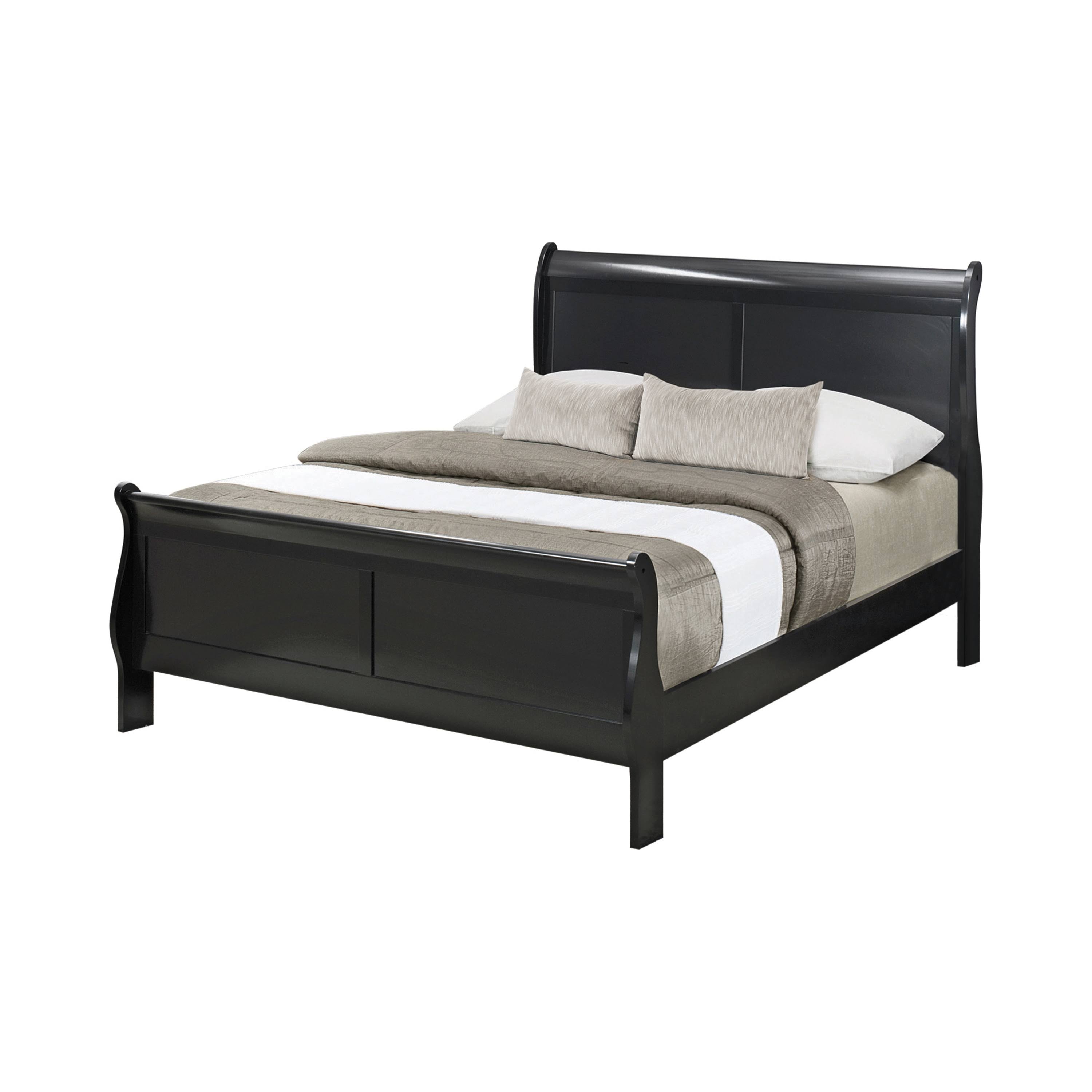 Queen Cappuccino Sleigh Bed V659299