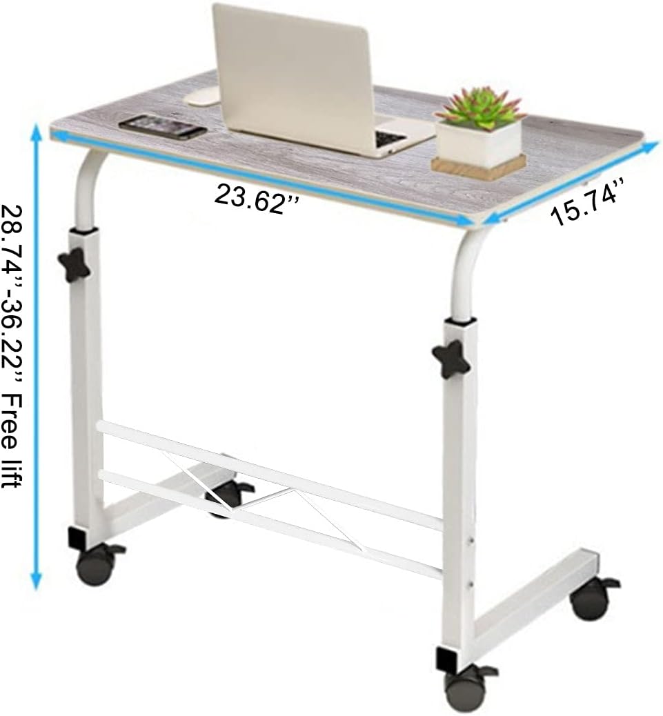 Adjustable Height Rolling Laptop Cart with Wheels B46257