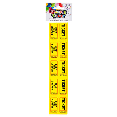 Raffle Ticket 250pcs (Pack of 24) F720339