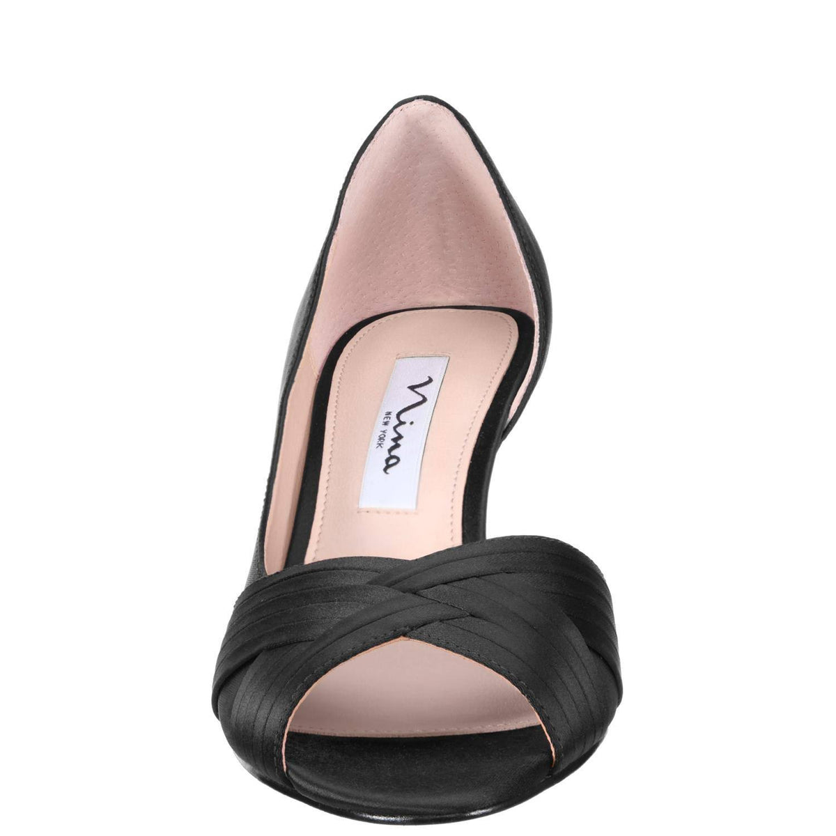 Silver Satin Pumps G4342
