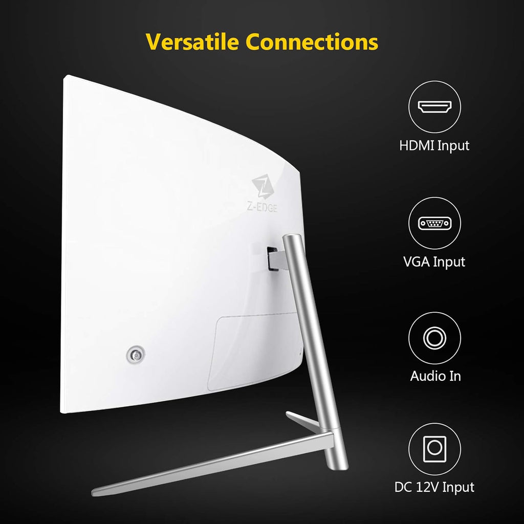 24-inch Curved Gaming Monitor Full HD 1080P LED Backlight 75Hz Refresh Rate Built-in Speakers VGA HDMI B5447