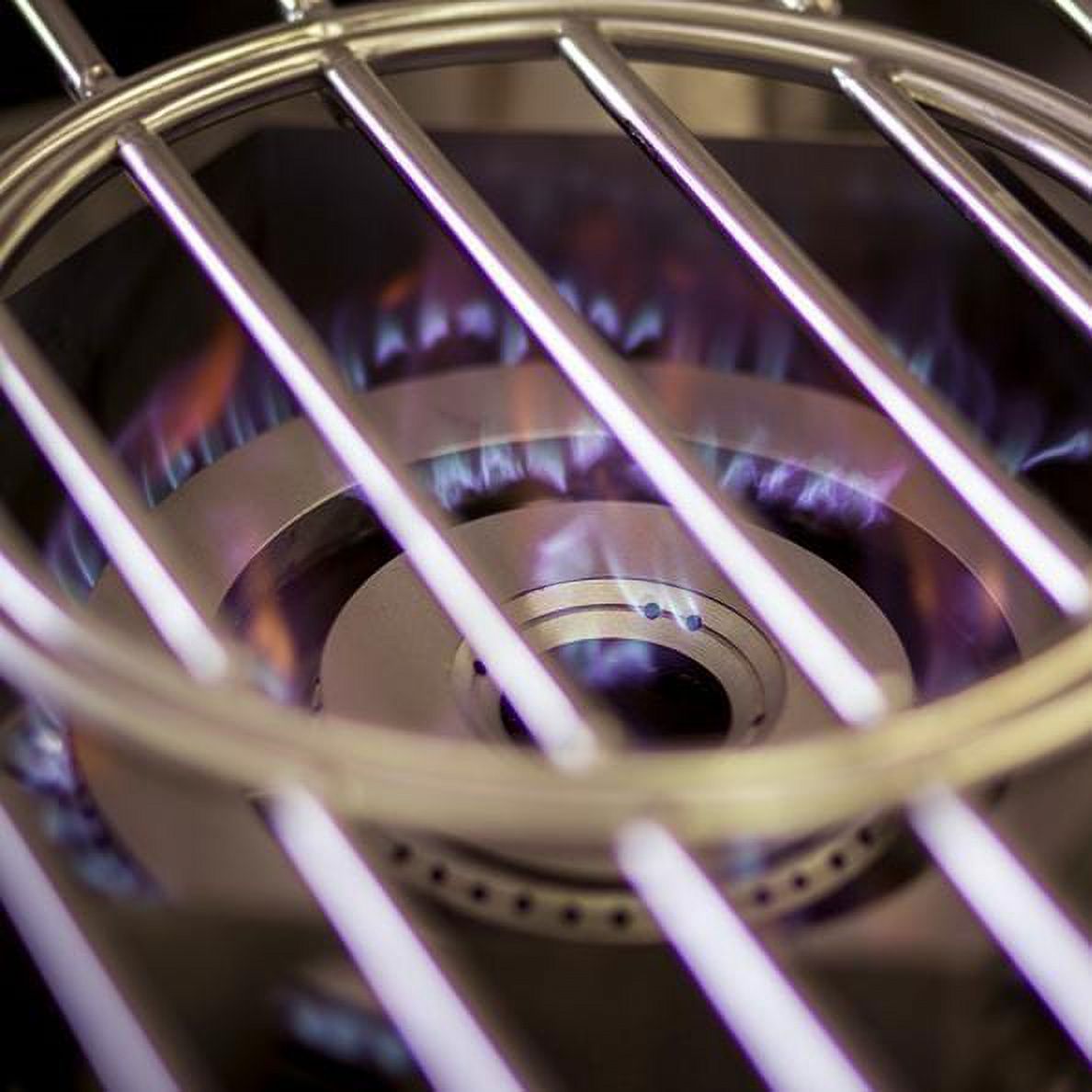 Built-In Propane Gas Power Burner with Wok Ring and Stainless Steel Lid D628