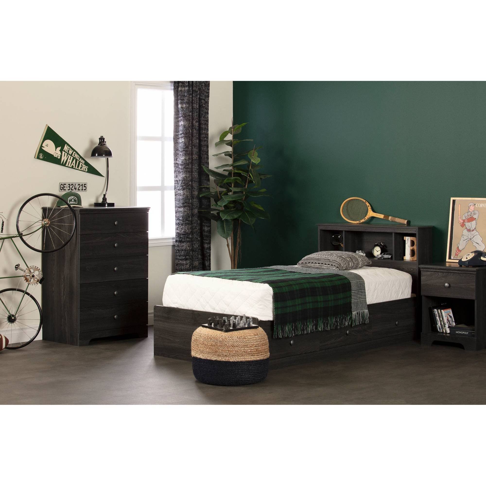 Gray Oak 5 - Drawer Chest U795