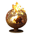 Silver Steel Wood Burning Fire Pit U2727