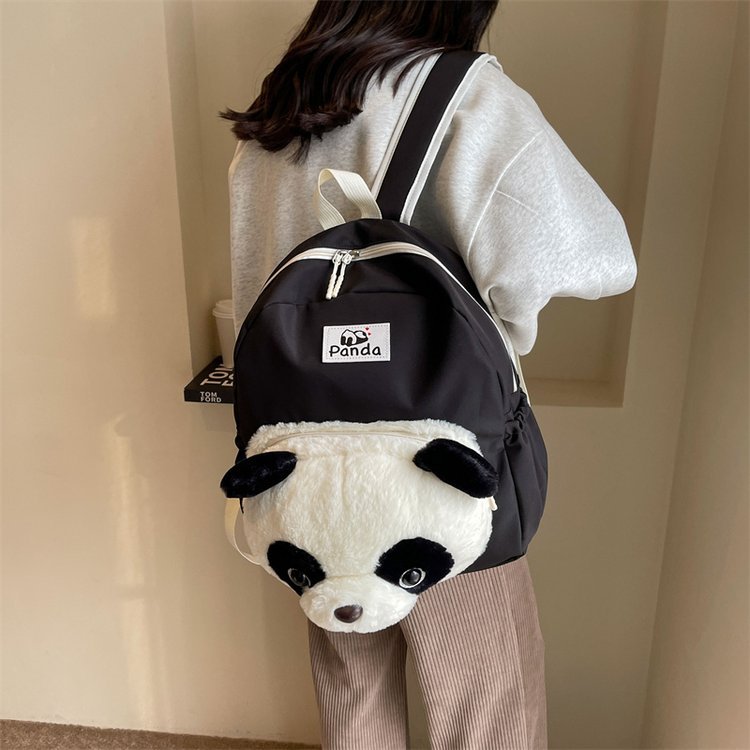 Oxford Cloth Panda Backpack School Bag I7234