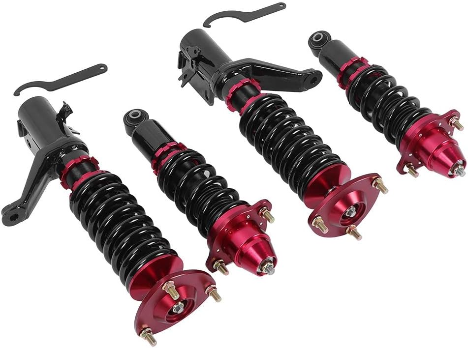 2 Front + 2 Rear Metal Damper Strut Coilover Suspension Kit S60818