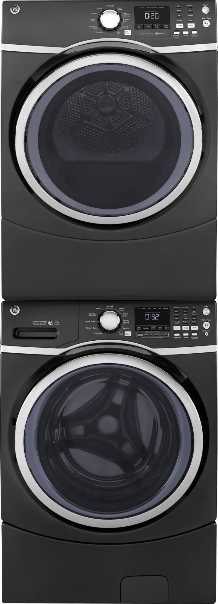 Gray Electric Dryer with Steam P10565