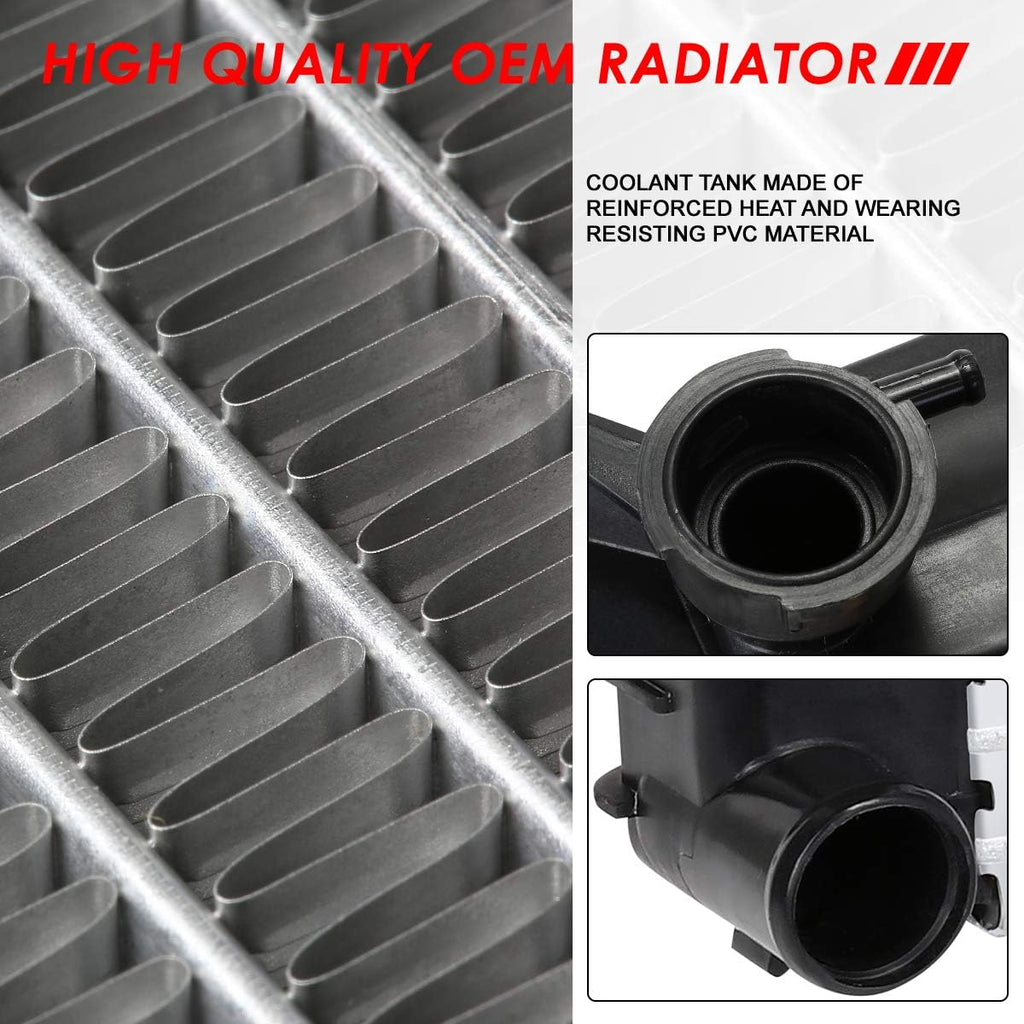 1-Row Cooling Radiator Aluminum Core R3977