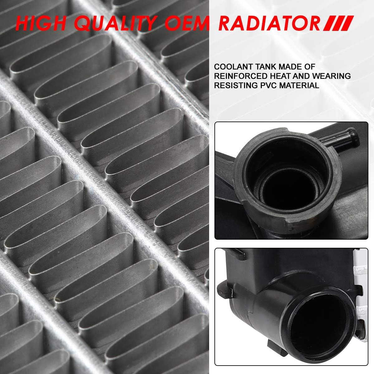 1-Row Cooling Radiator Aluminum Core R3977