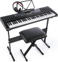 61key Standard Electronic Keyboard with USB Music Player, Including Headphone, Stand, Stool & Power Supply G4548