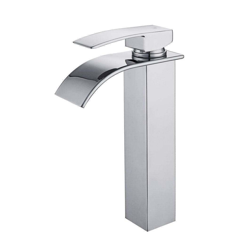Polished Chrome Single Hole Vessel Sink Faucet J823115