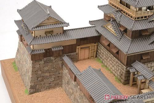 1/150 Matsuyama Castle Wooden Model Assembly Kit H53405