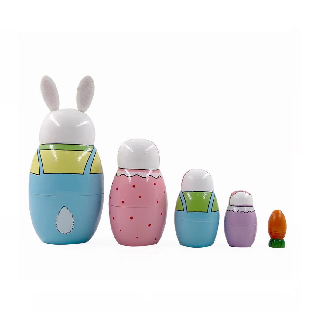 5-Storey Wooden Rabbit Doll Toys H330