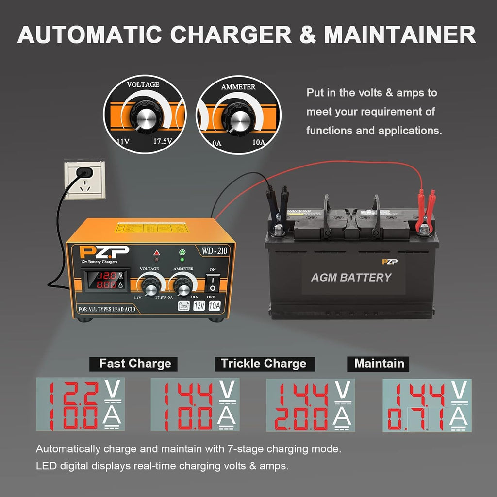 12v Automatic Battery Charger Maintainer W800