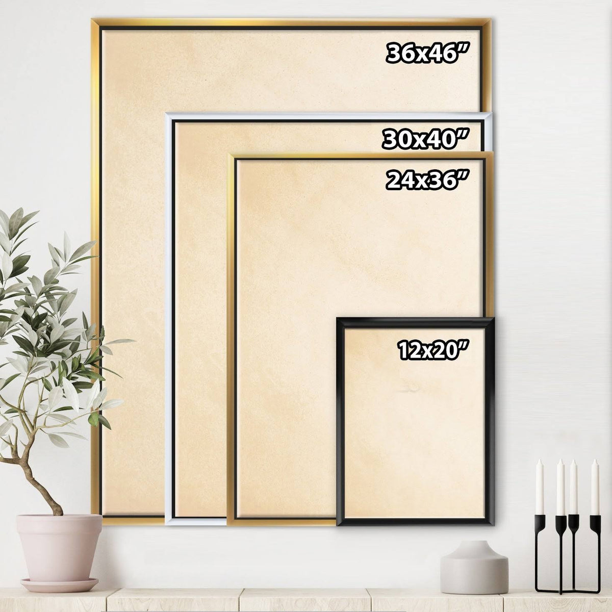 Black Framed Canvas R924771