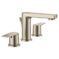 Two Handle Widespread Bathroom Sink Faucet in Brushed Nickel H392