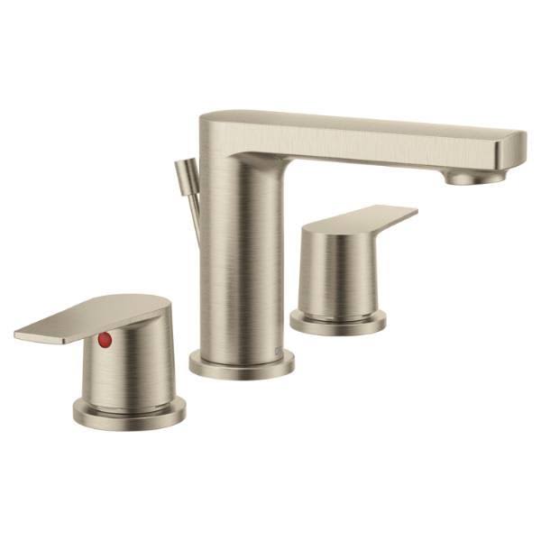 Two Handle Widespread Bathroom Sink Faucet in Brushed Nickel H392
