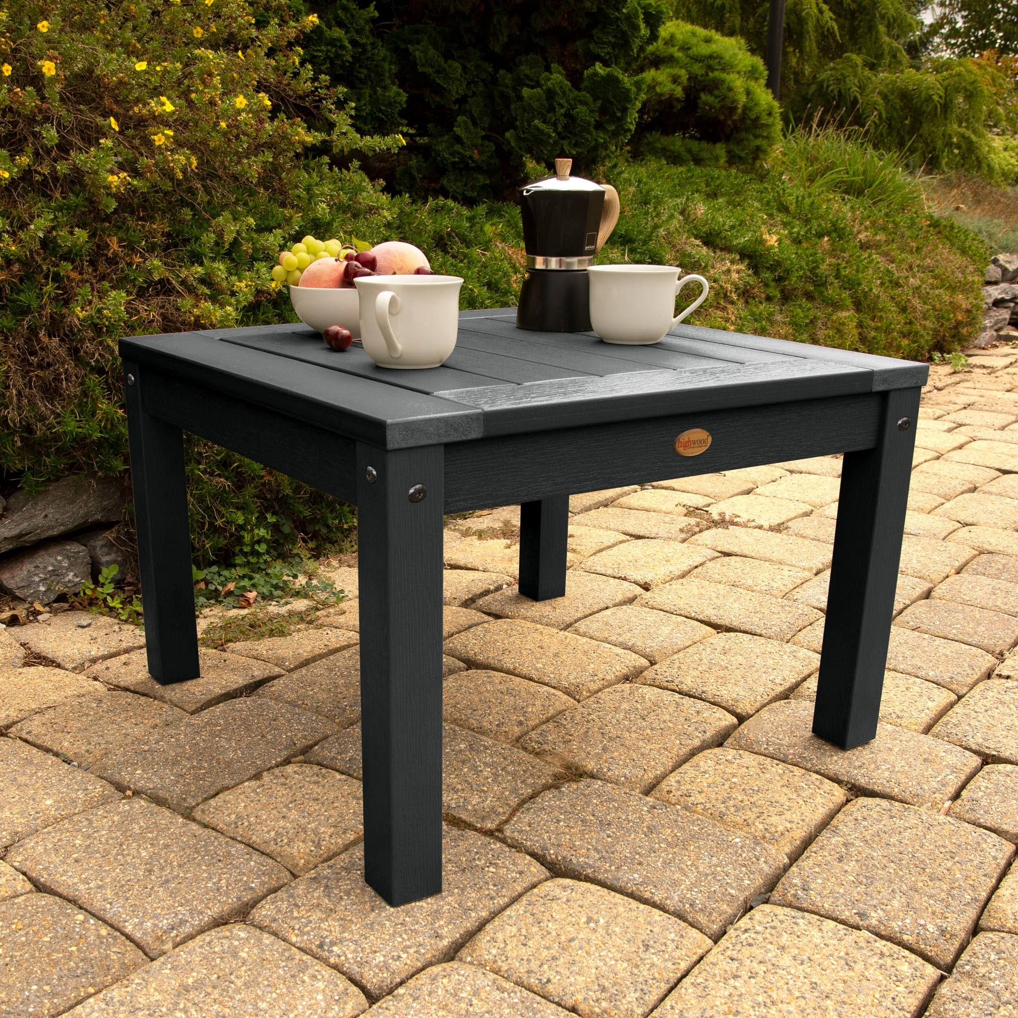 Blue Marine-Grade Synthetic Wood Side Table Z1798