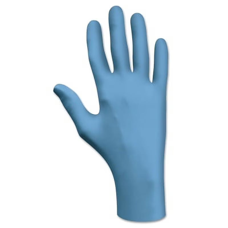 Nitrile Disposable Gloves, Powder Free, X-Large, Blue, 4 Mil, Bundle of 2 Dispensers L50595