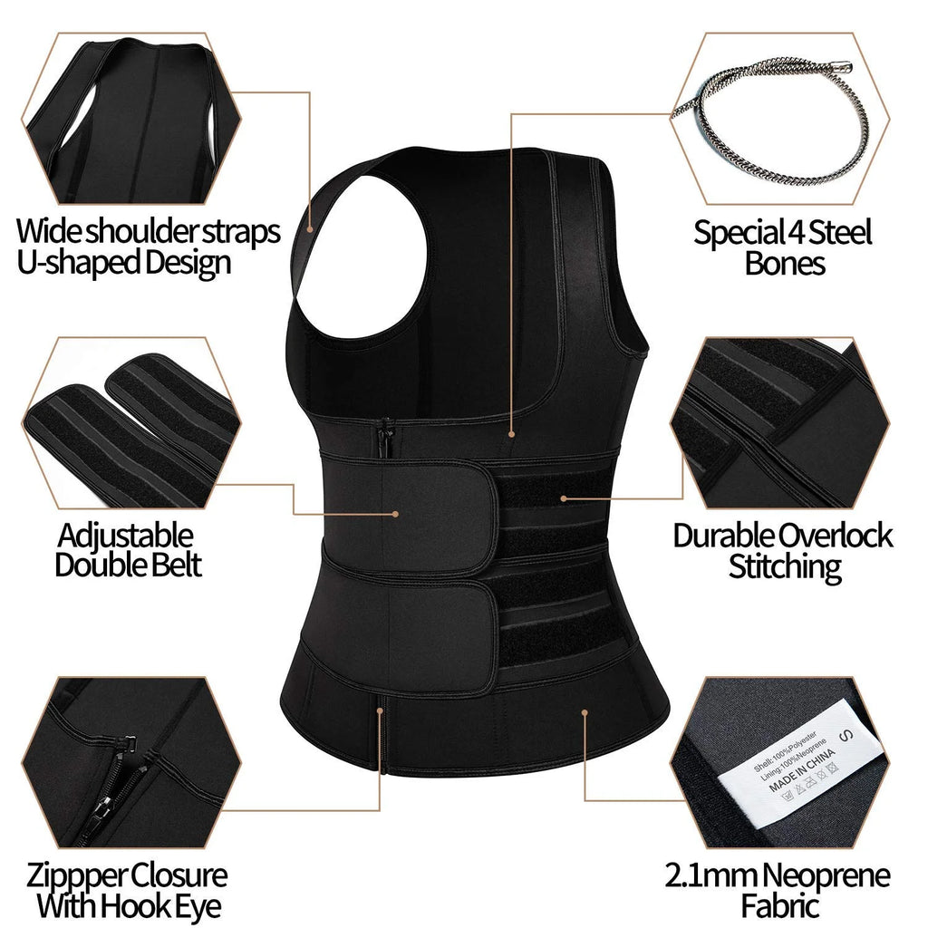 Neoprene Waist Trainer Vest D386407