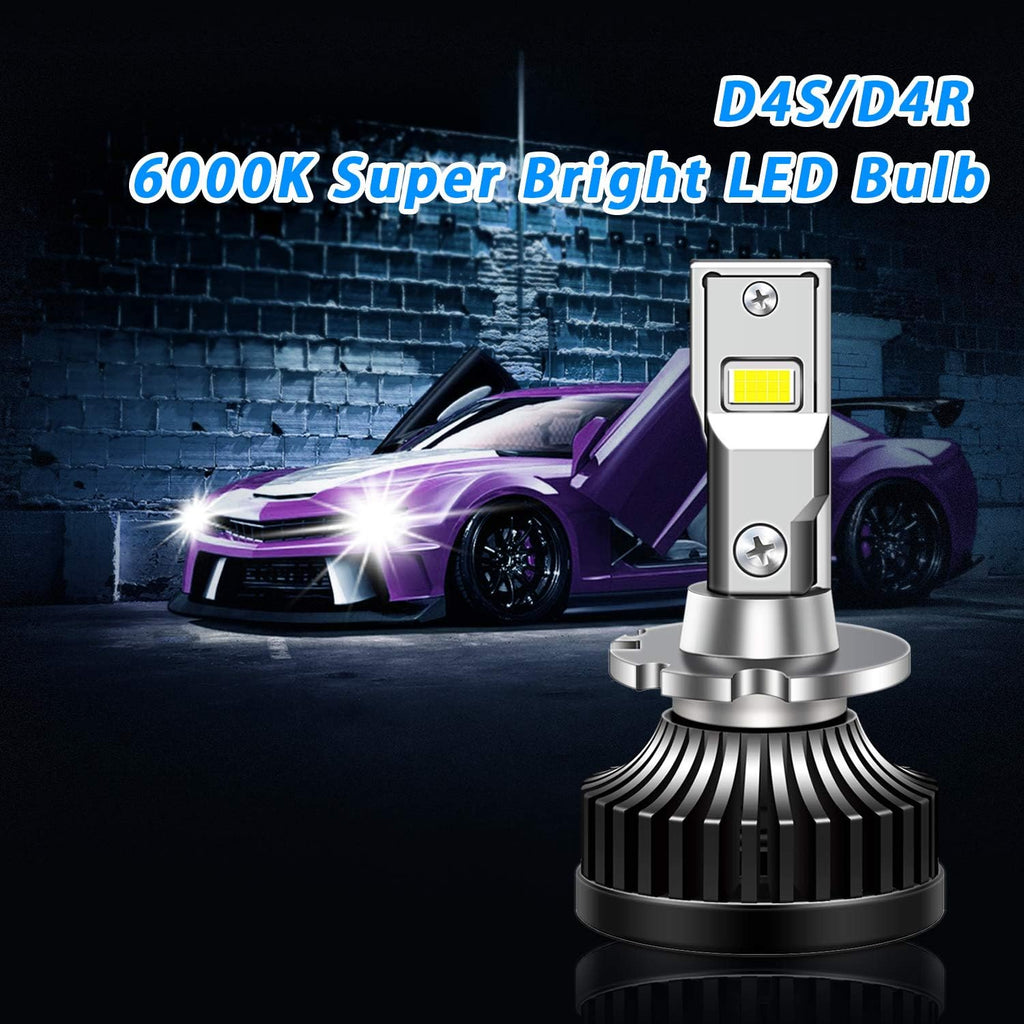 D4S D4R LED Headlight Bulb 35W 8400LM 6000K White, 1 Pair Pack of 2 G80270