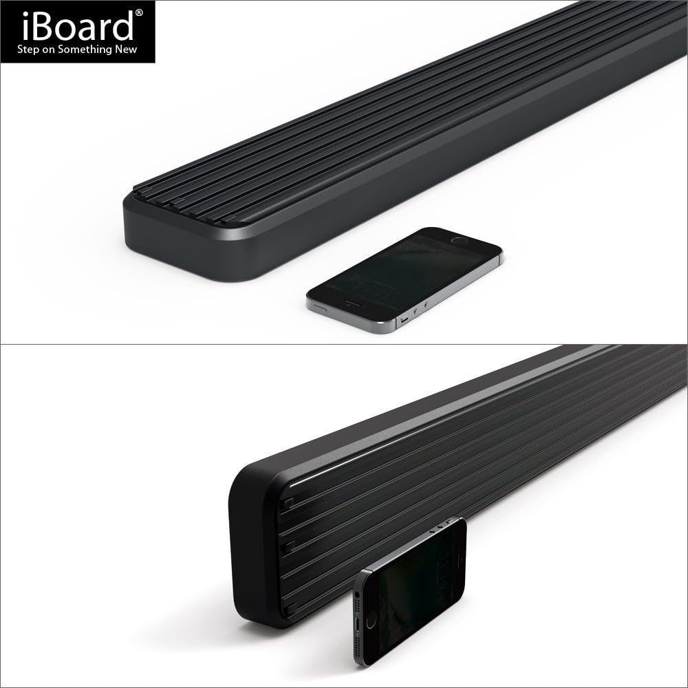 4in Black Running Boards V44206