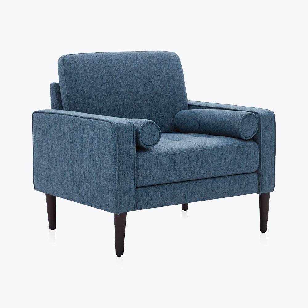 Navy Blue Wingback Chair A9048