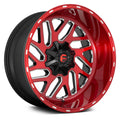 20x10 Candy Red Milled Wheel F242