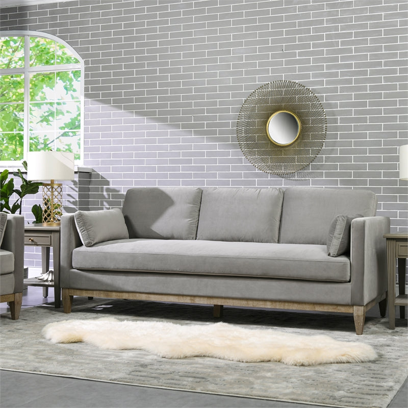 Modern Farmhouse Sofa Opal Gray J644191