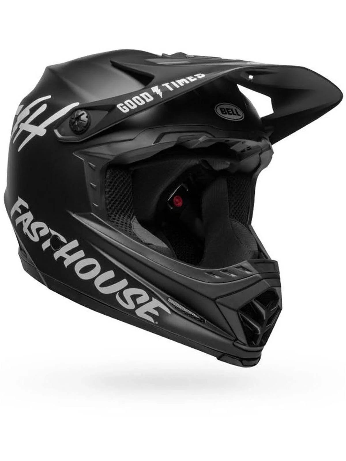 Matte Black/White Full-9 Helmet K8087