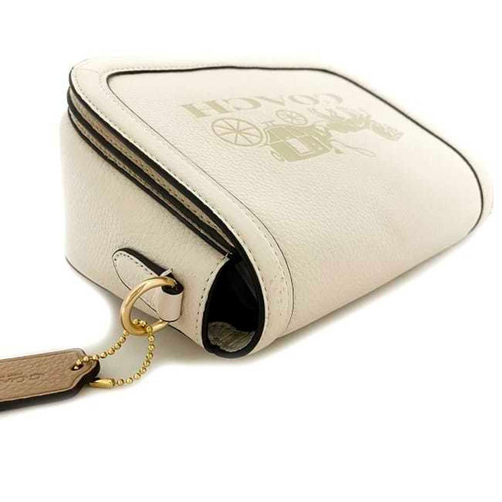 White Leather Shoulder Bag I257392
