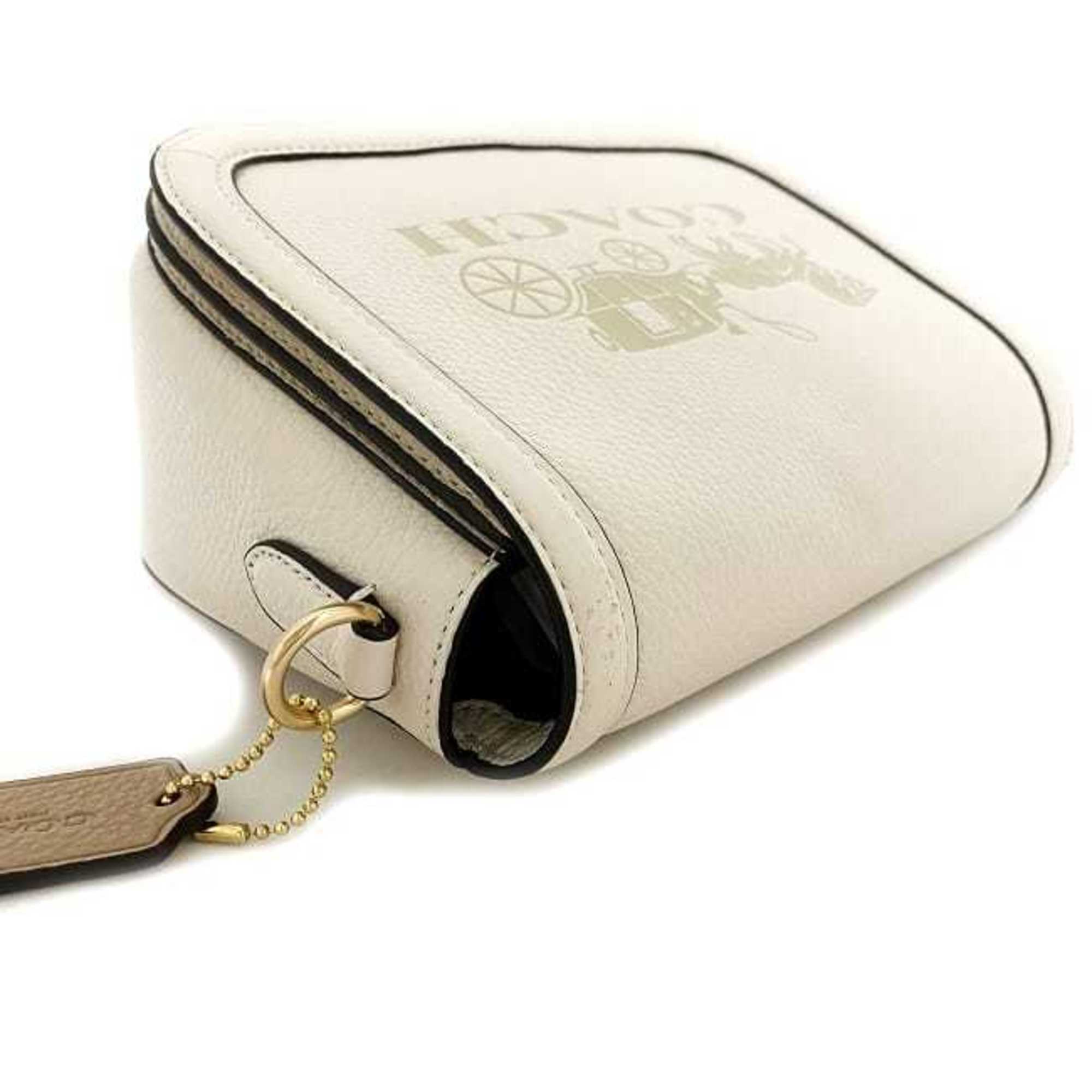 White Leather Shoulder Bag I257392