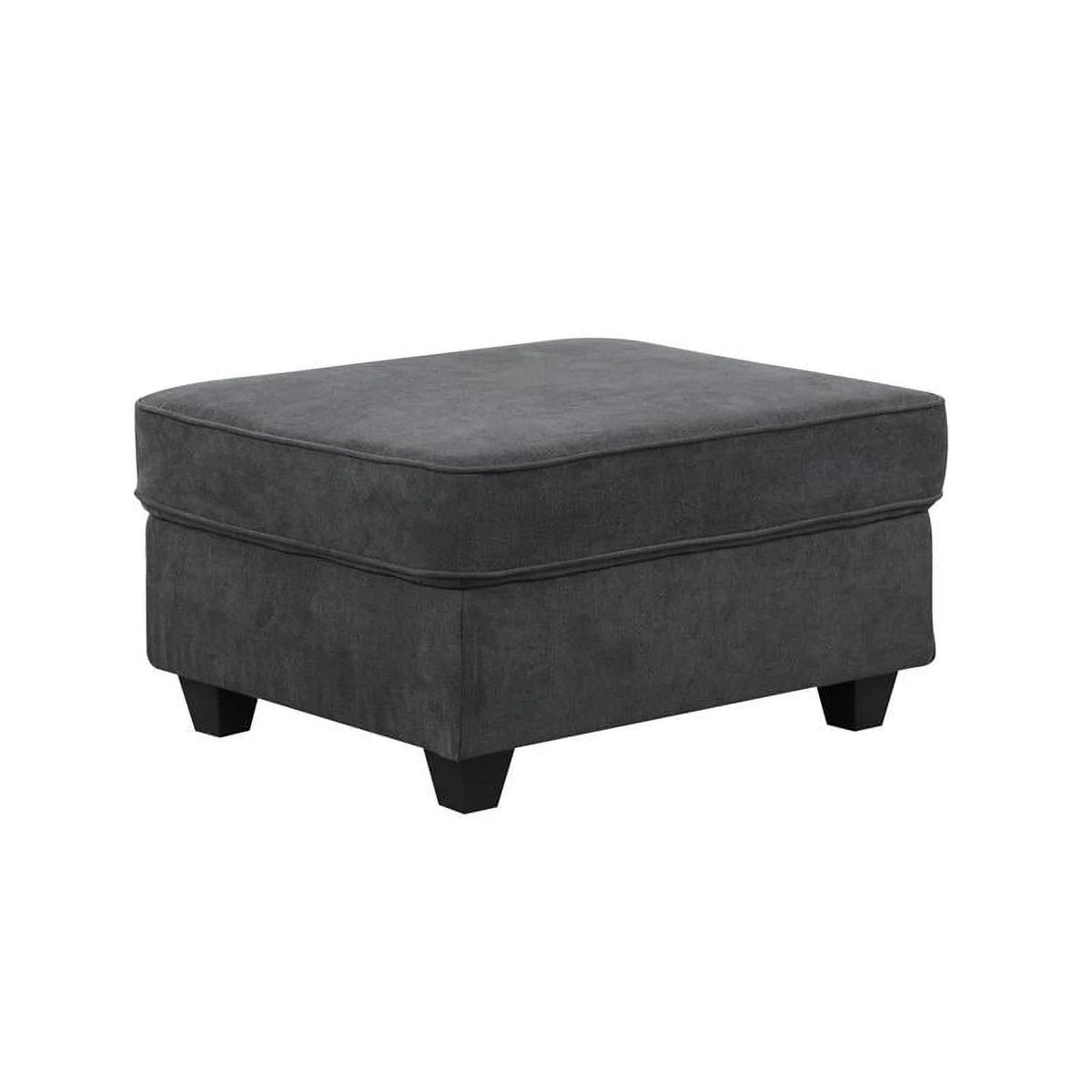 Dark Gray Woven Fabric 8Pc Modular Sectional Sofa with Ottoman G8393