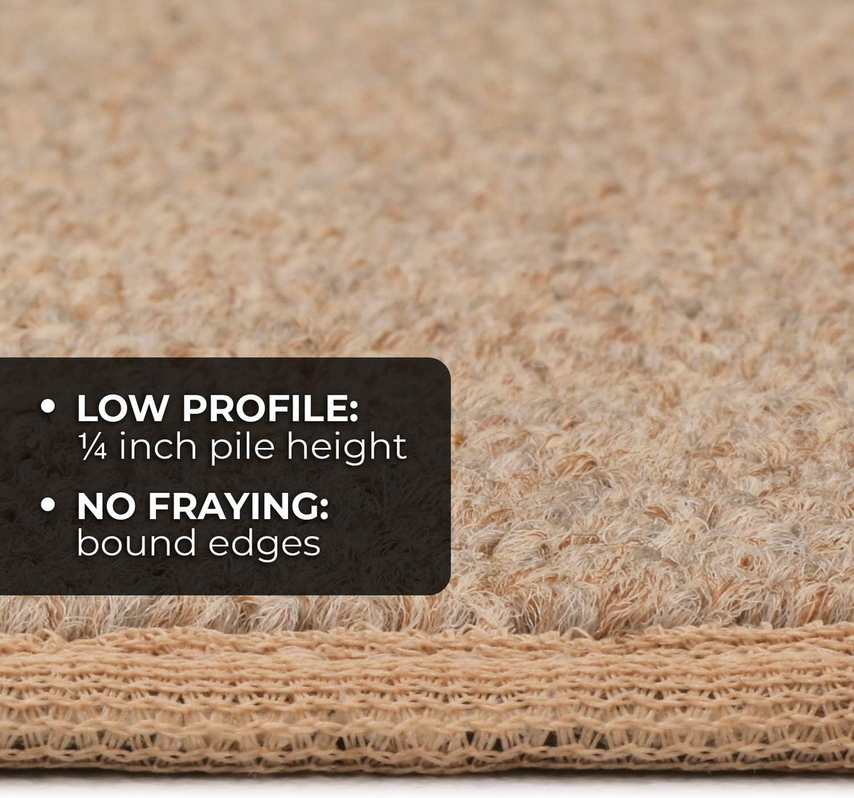 Skid-Resistant Carpet Runner - Pebble Beige - 10 Feet X 48 Inches R525