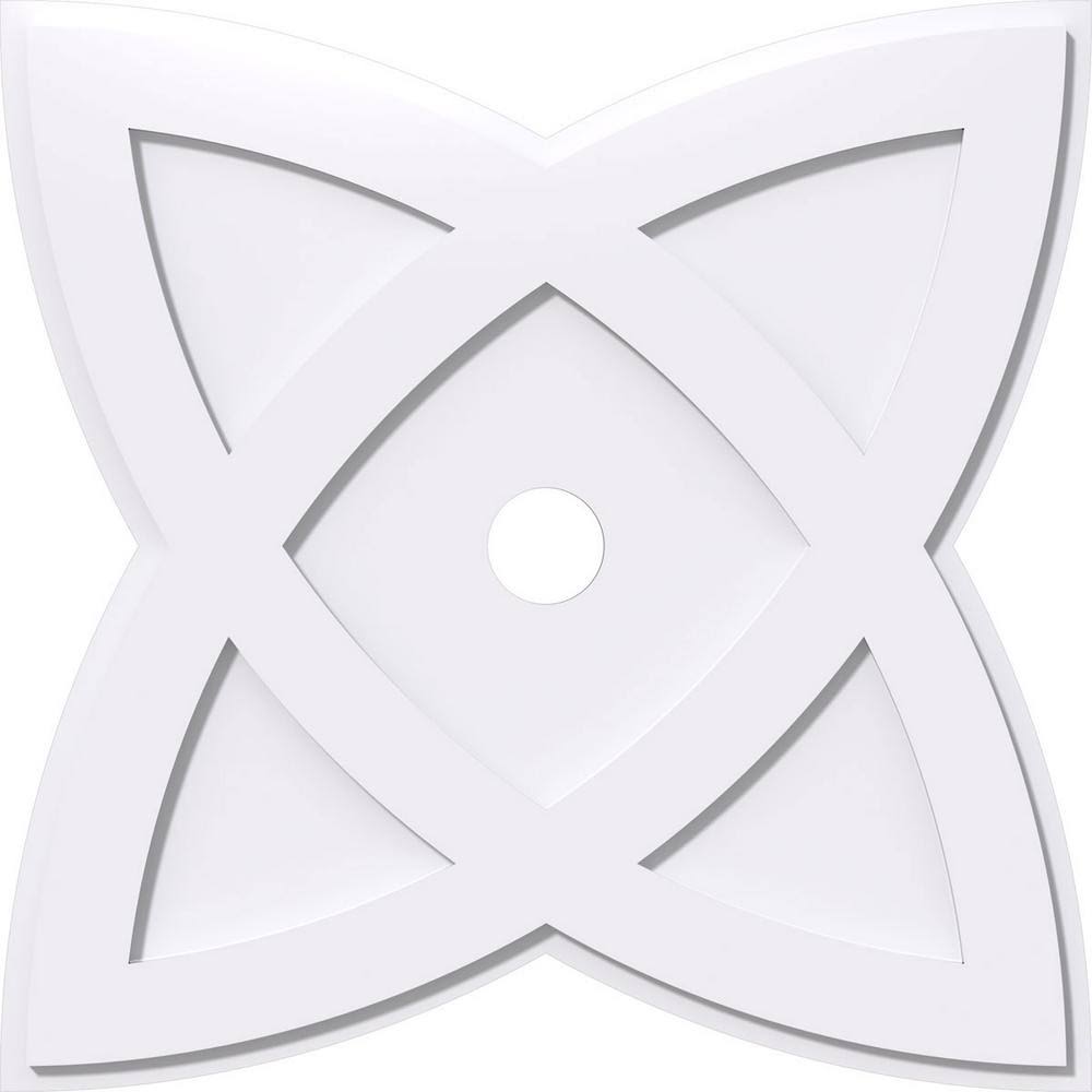 28 inchod x 3 inchid x 10 1/2 inchc x 1 inchp PVC Ceiling Medallion L5504